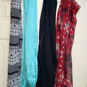 4 light weight infinite scarves